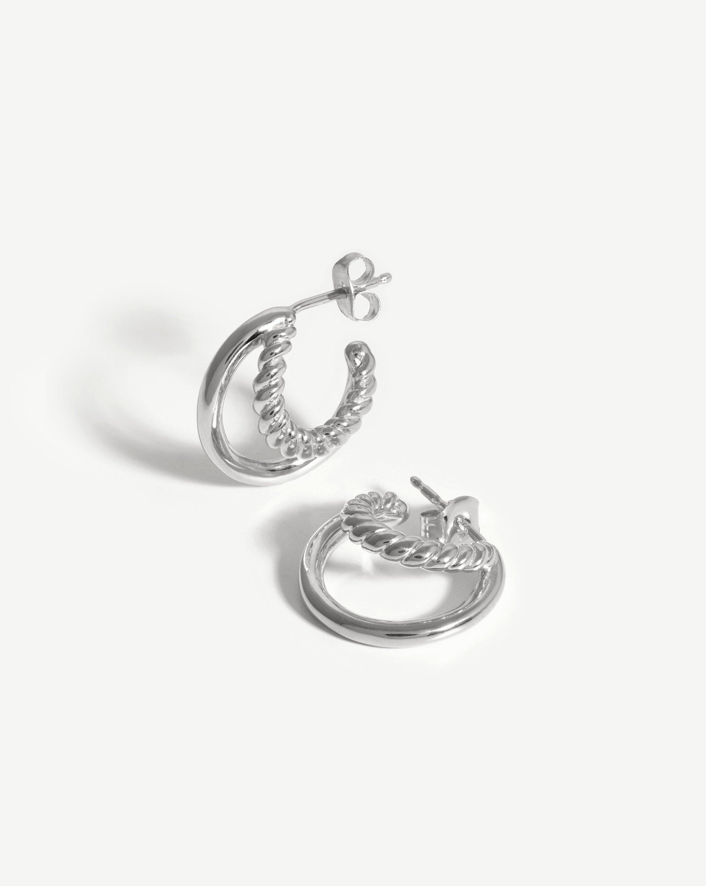 Radial Small Hoop Earrings