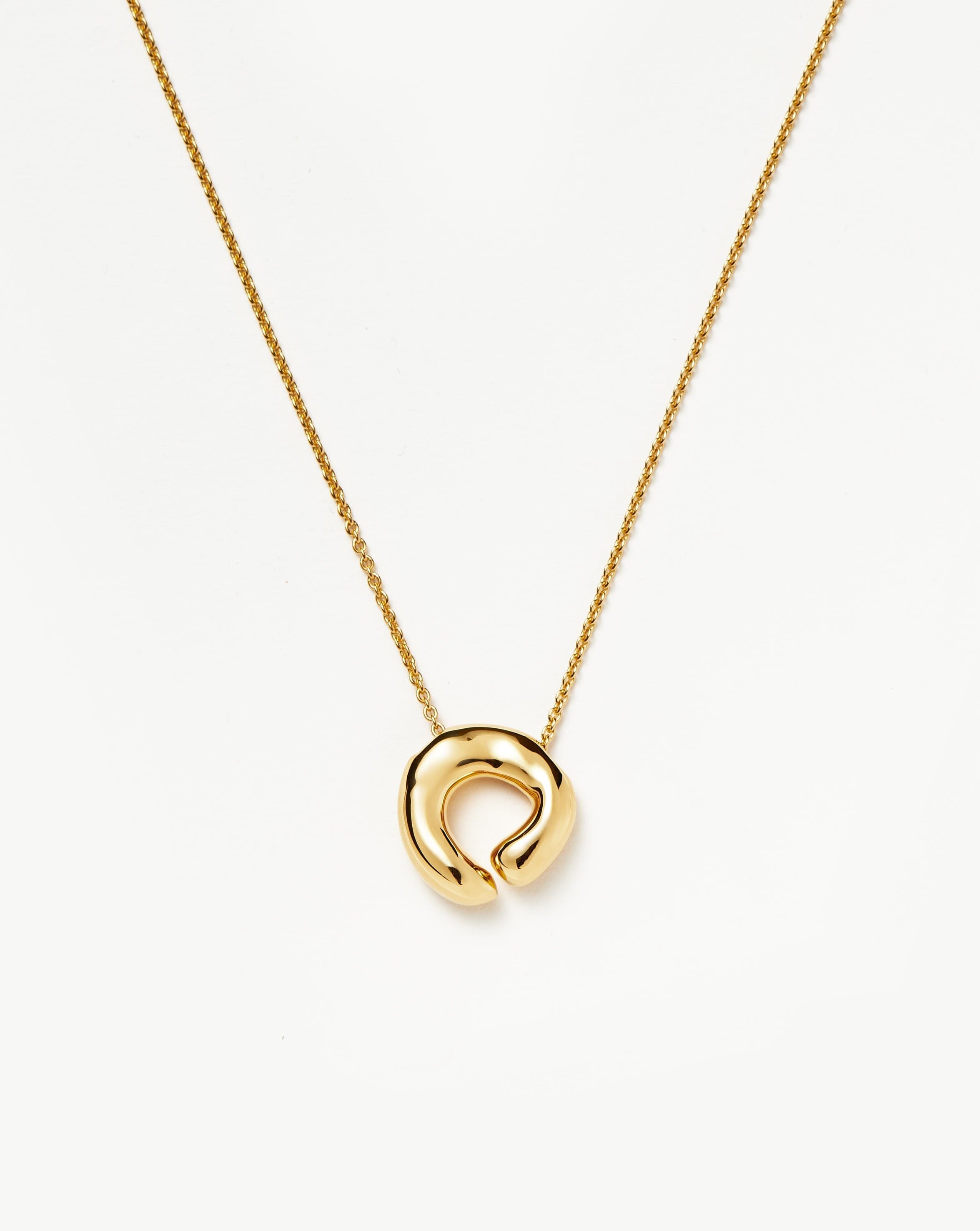 Molten Open Pendant Necklace | 18ct Gold Plated