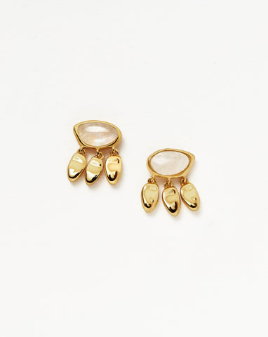 Louis Vuitton Monogram Resille Stud Earrings in 18K Yellow Gold, myGemma