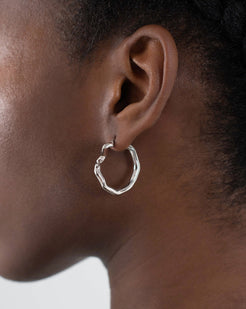 Wave Hoops Earrings S00 - Women - Accessories