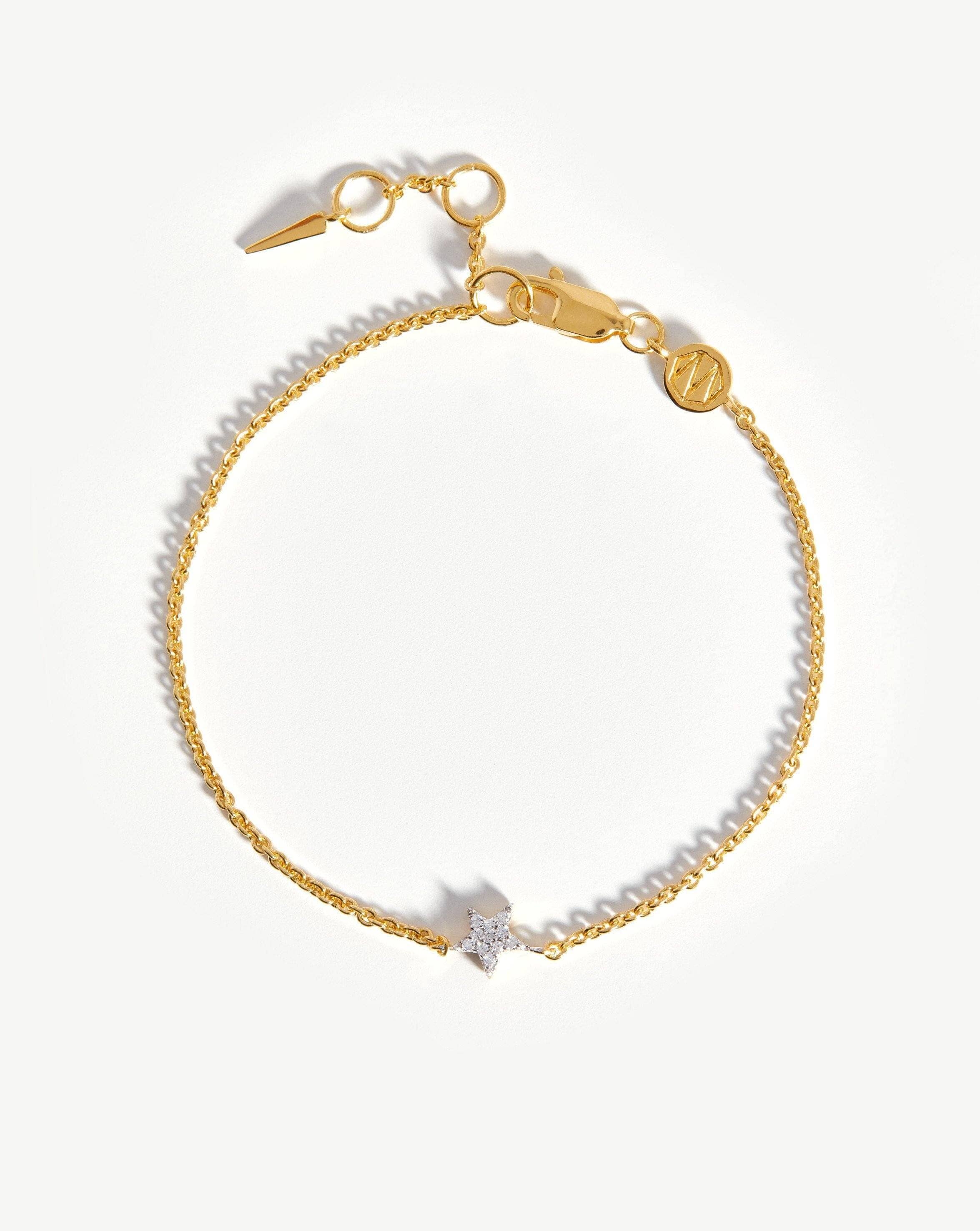 Pave Star Charm Bracelet