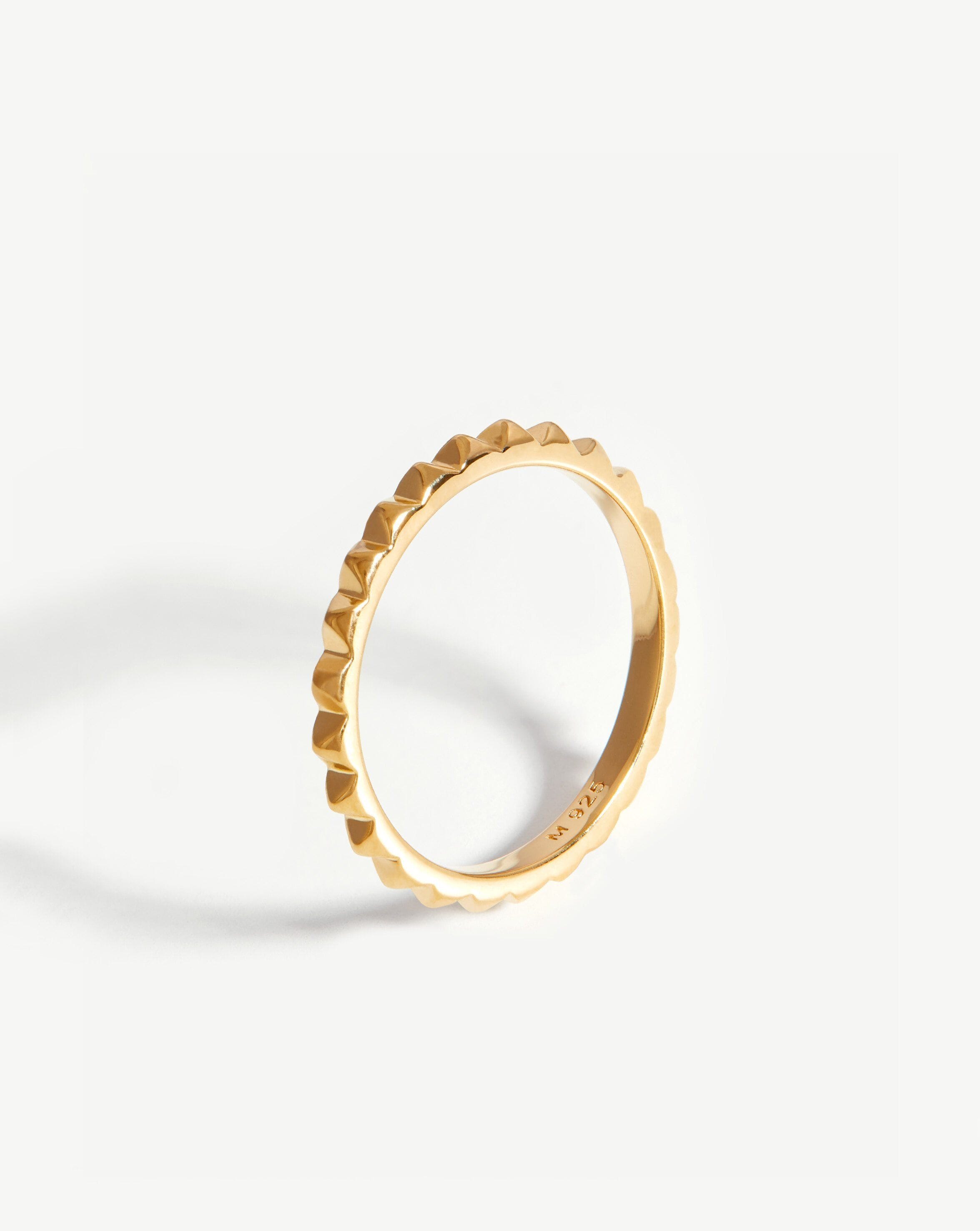 Pyramid Stacking Ring | 18ct Gold Vermeil