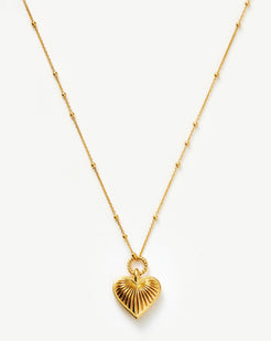 14K Gold Filled Necklace with Colorful Heart Pendant