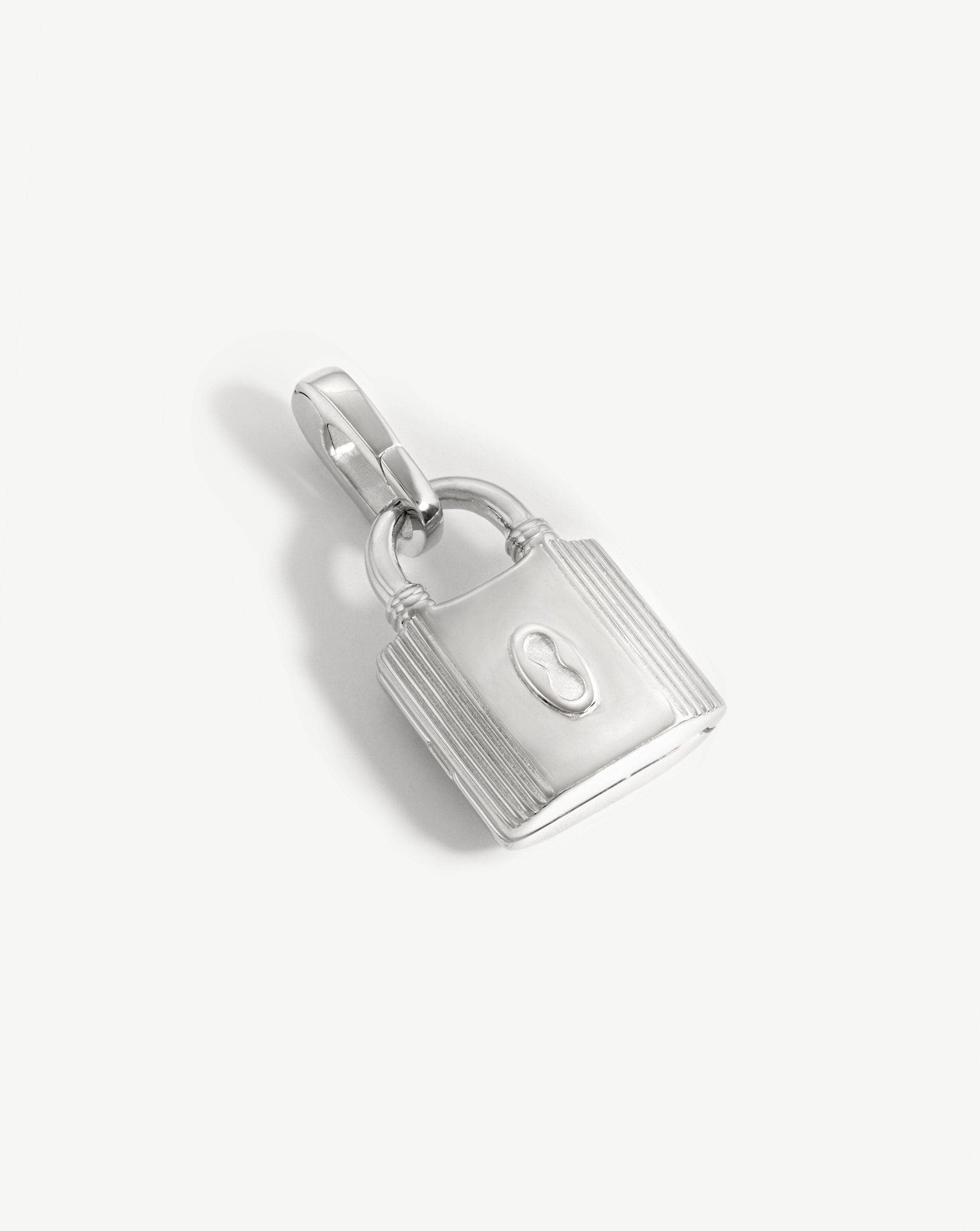 Ridge Padlock Locket Clip-On Pendant