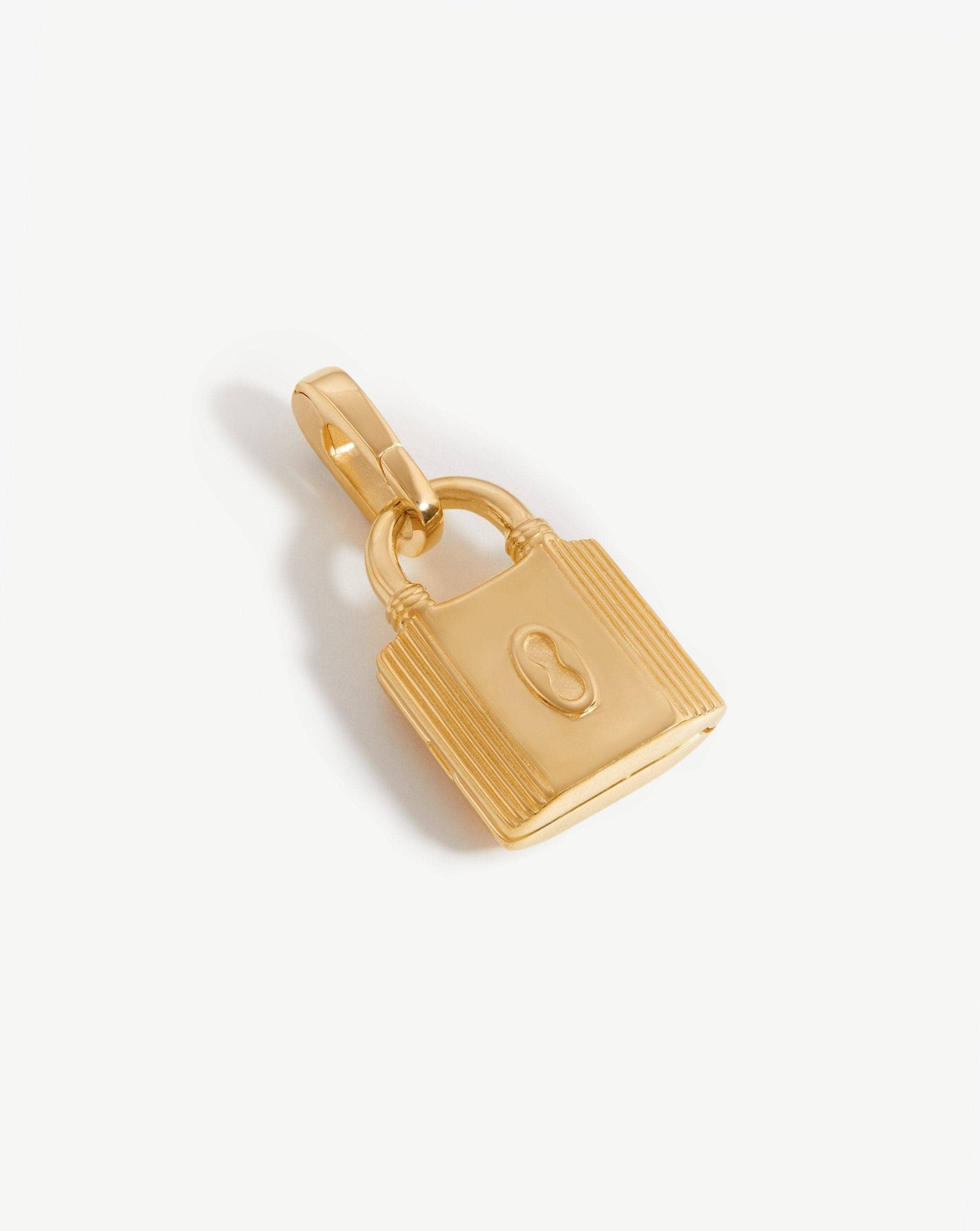 Ridge Padlock Locket Clip-On Pendant