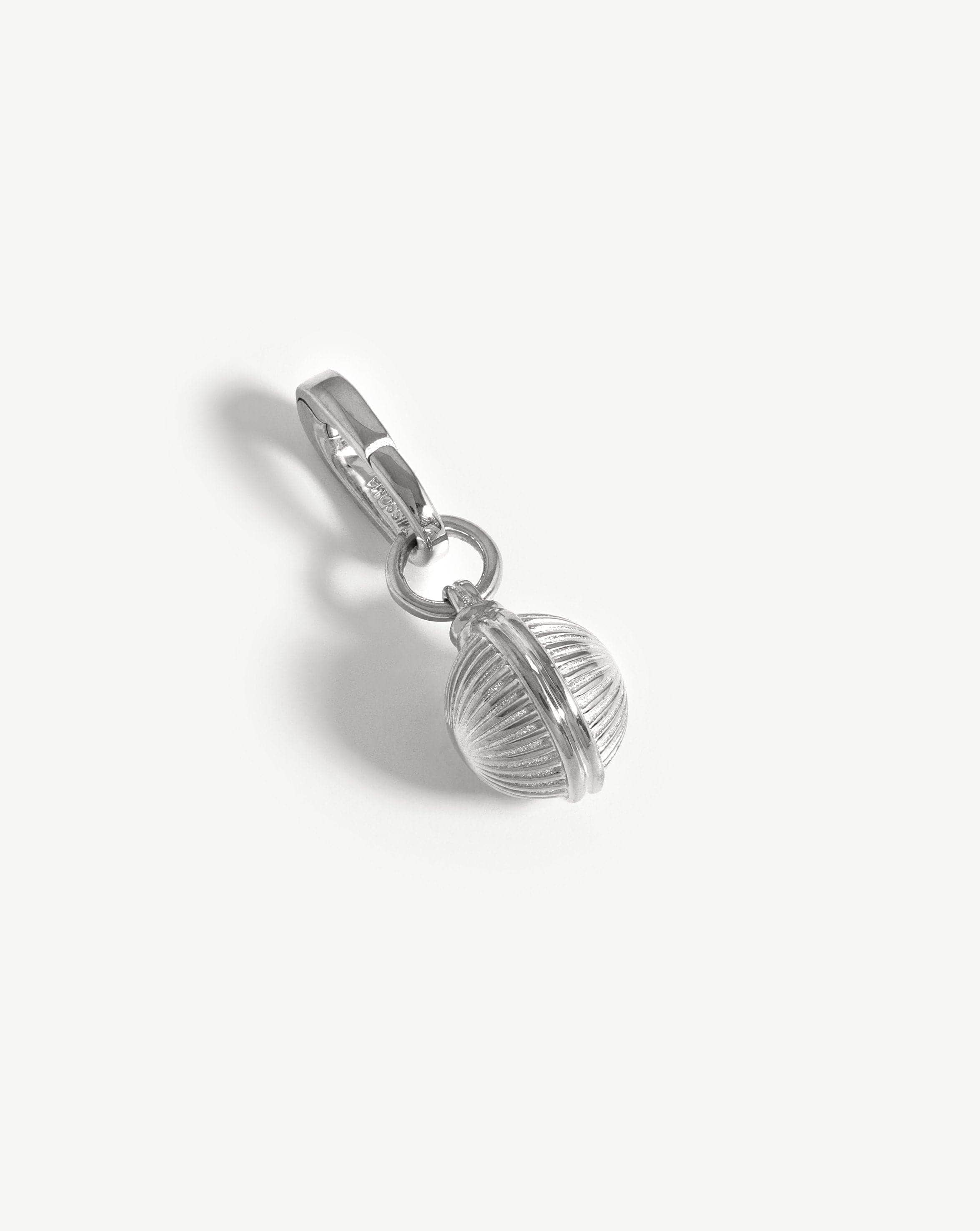 Ridge Sphere Clip-On Pendant