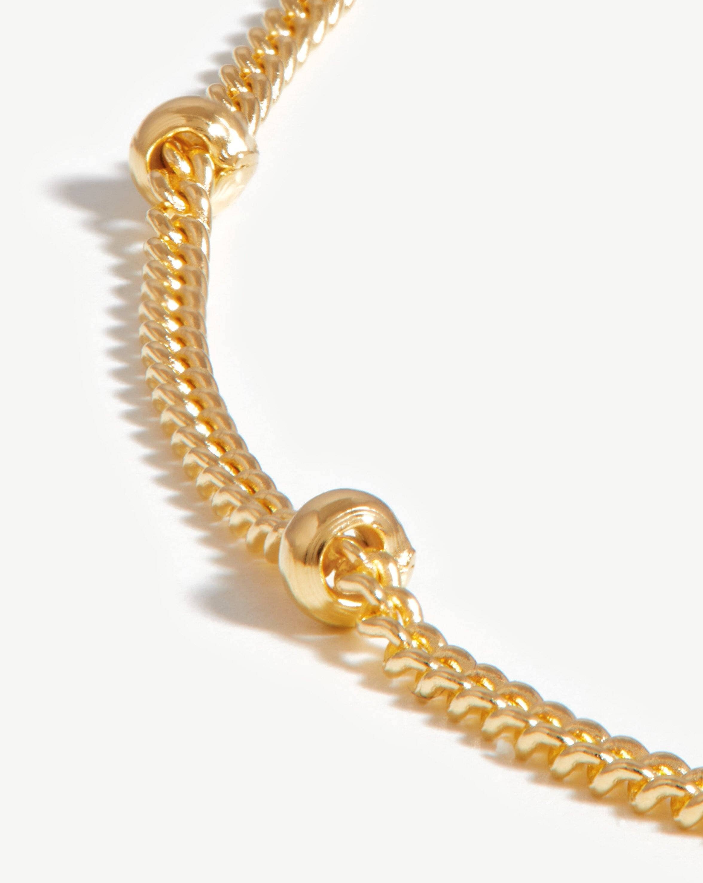 gold short bobble chain necklace