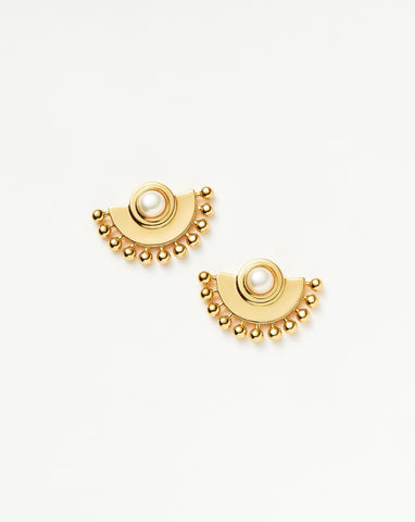 Louis Vuitton Monogram Resille Stud Earrings in 18K Yellow Gold, myGemma