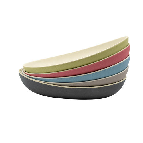 Bamboo Bowl - Two Tone showing all five colour selections