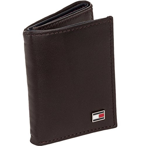 vorm extreem Voorman Tommy Hilfiger Men's Genuine Leather Oxford Slim Trifold Wallet (Brown —  RealWatches.com