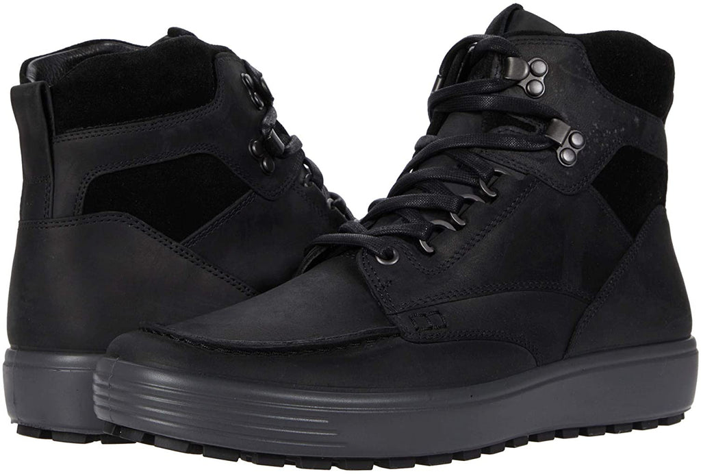 Wanorde angst film Ecco Soft 7 Tred Moc Boot Black Oiled Men's