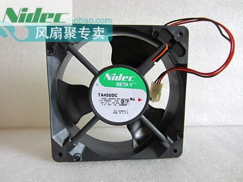 Nidec B33534-33A 24V 0.45A 12038 12cm 3 Wires Drive Cooling Fan
