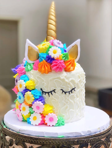 Unicorn Candy Explosion Burst Cake