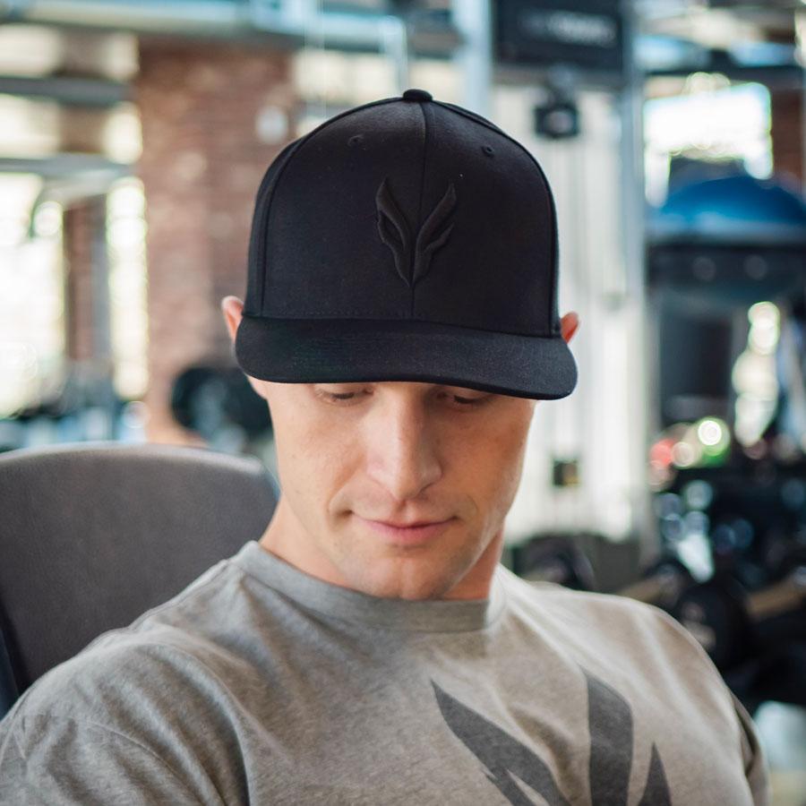 Black Phoenix Flat Brim Snapback - FNX Activewear product image