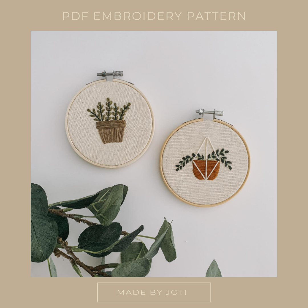 Floral Heart Embroidery PDF Pattern – Creative Allure