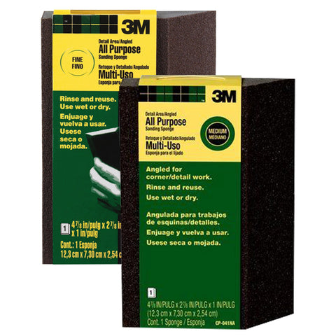 3M Detail Area Angled Sanding Sponge