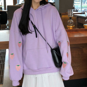 lavender oversized sweatshirt