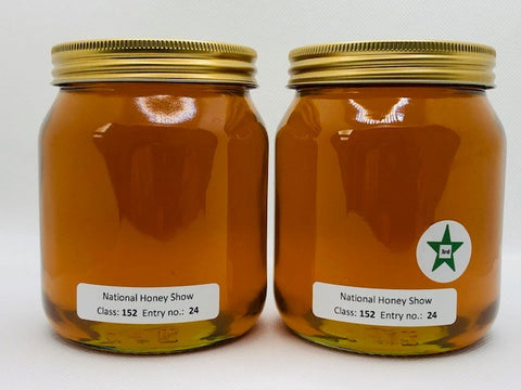2 jars Medium Honey - 3rd Prize National Honey Show 2023