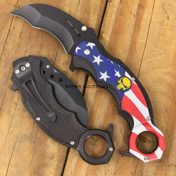 Falcon KS3329RB Mirror Iridescent / Rainbow Multi-Colored Karambit Spr