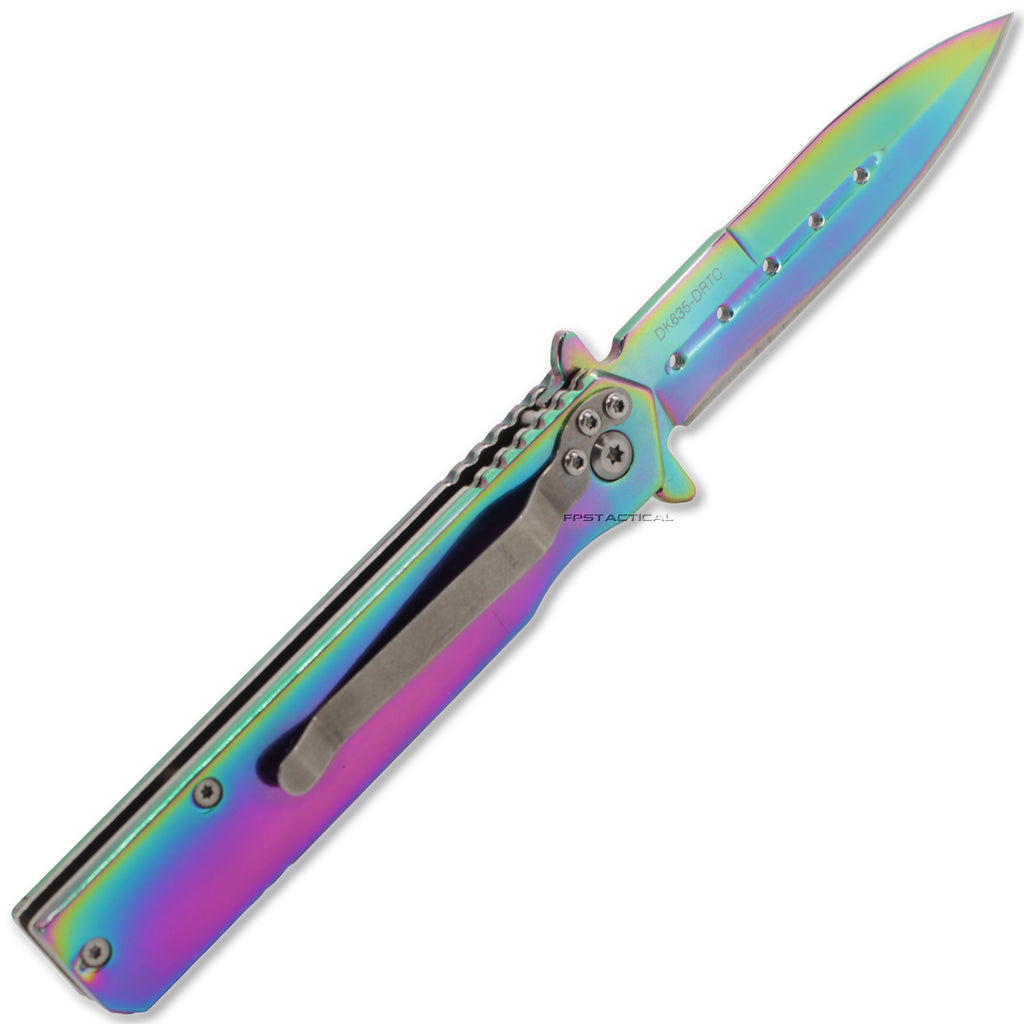 blur chome dragon spring assisted knife