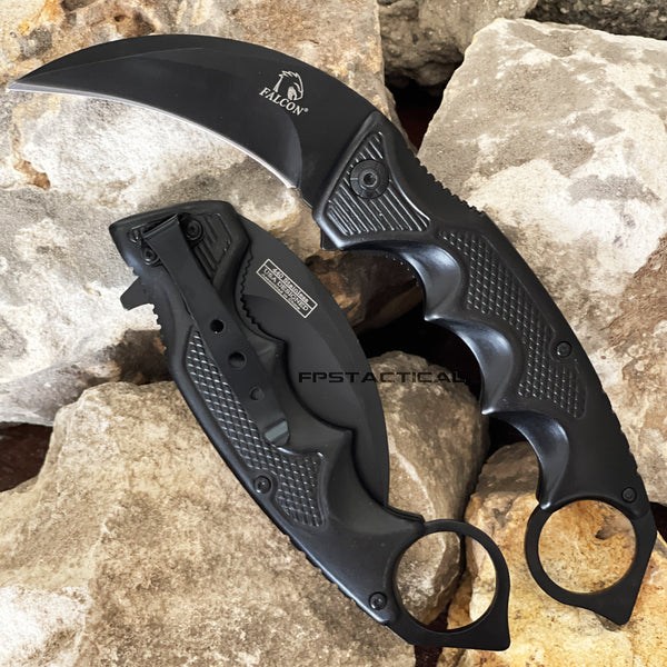 Falcon KS3329RB Mirror Iridescent / Rainbow Multi-Colored Karambit Spr