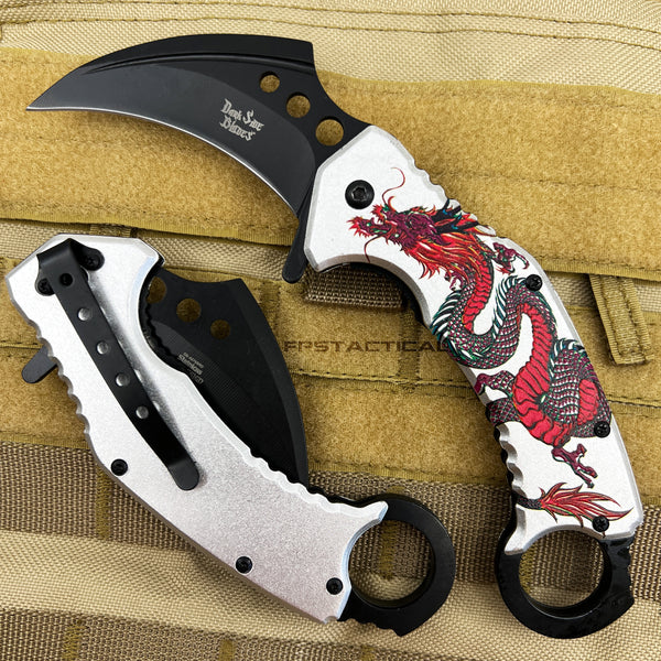 Falcon KS3329RB Mirror Iridescent / Rainbow Multi-Colored Karambit Spr