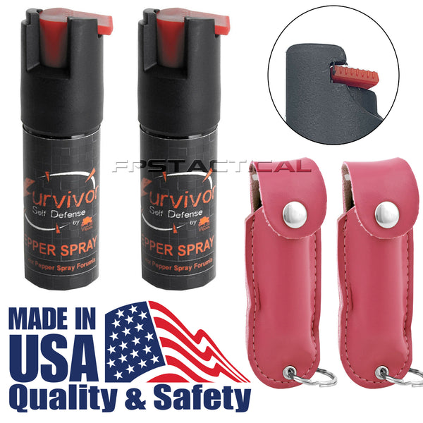 Quantity 2x Survivor Pepper Spray Self Defense / Protection