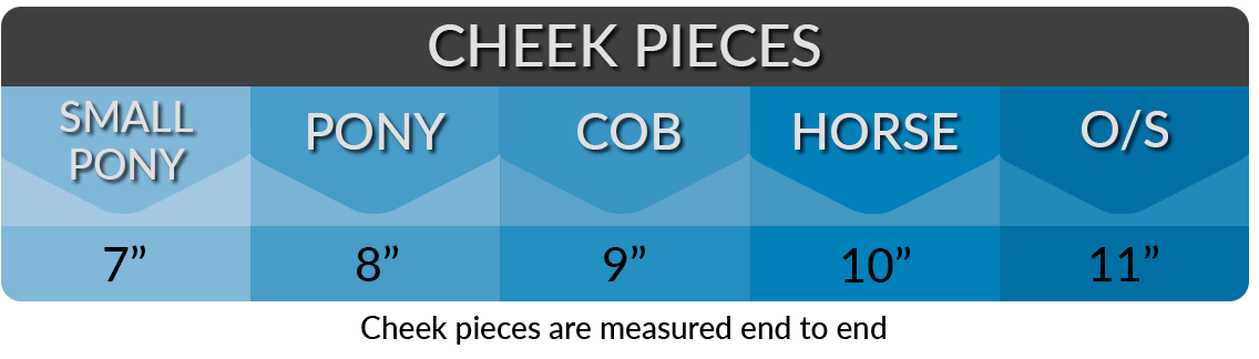 cheekpiece size chart