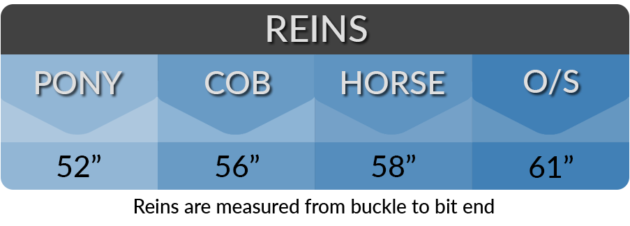 REINS SIZE CHART