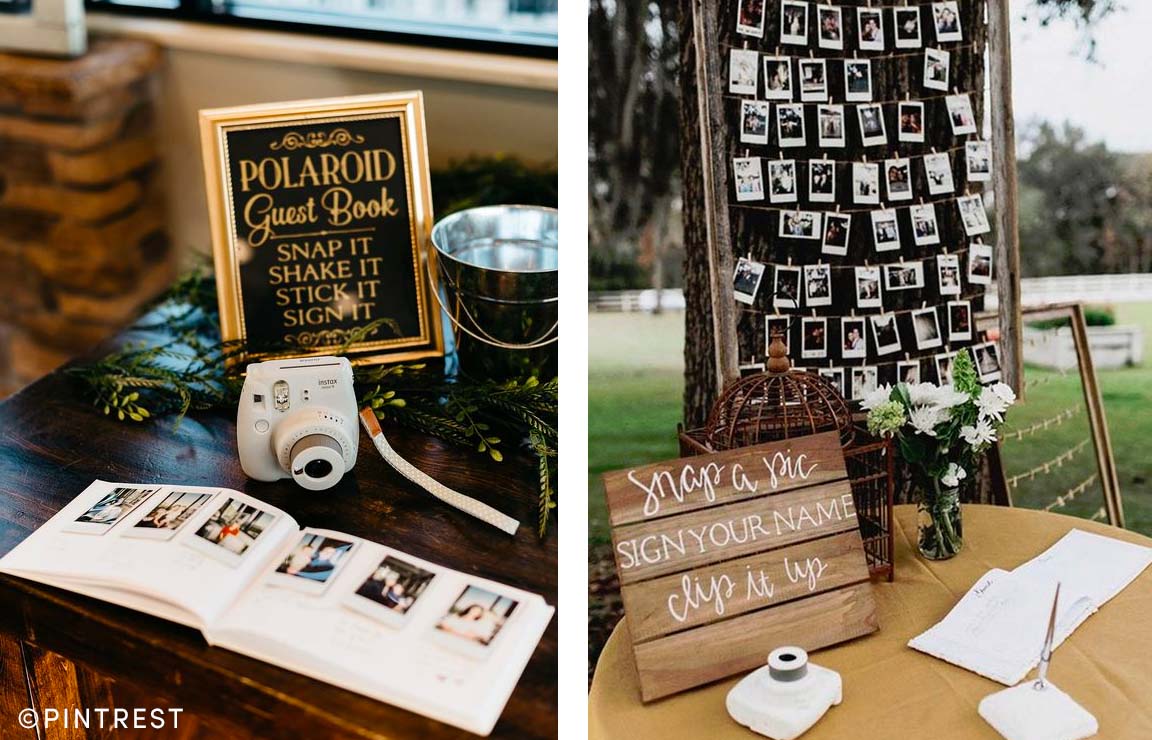 Wedding polaroids