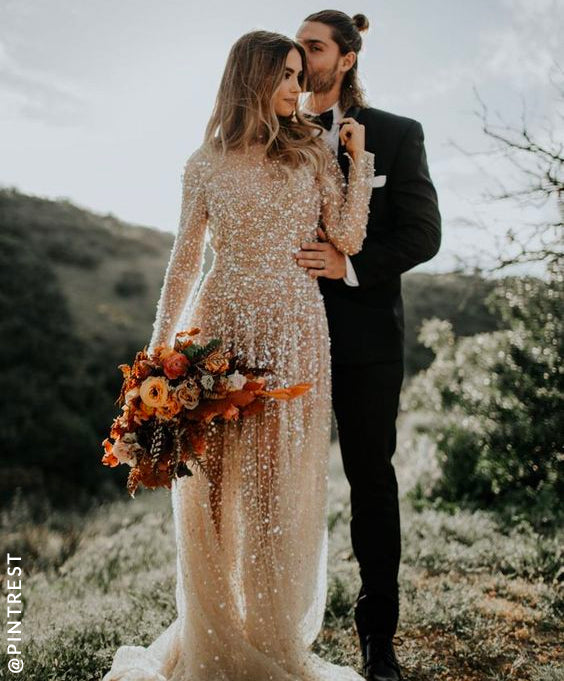 Sequin Wedding Dress inspo