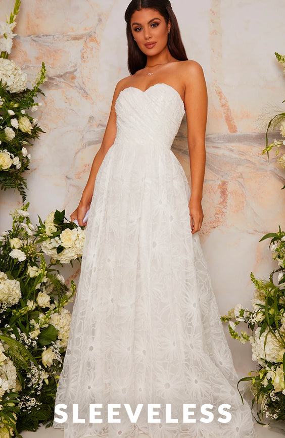 Sleevless Wedding Dresses