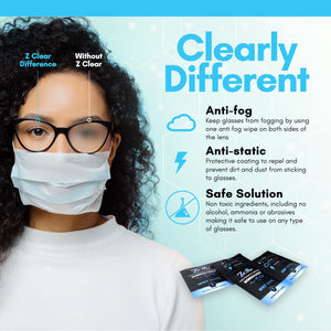 Anti-Fog Glasses Cleaner Spray  Z Clear Lens Cleaner - Z Clear