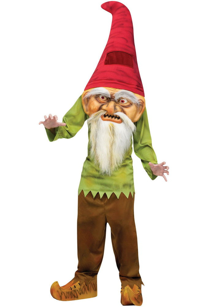 Kids Big Head Evil Gnome Costume Comma Children Fancy Dress