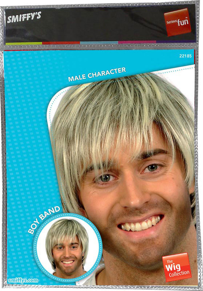 Hair Highlights Style Wig Comma Brown And Blond Boy Band Wig