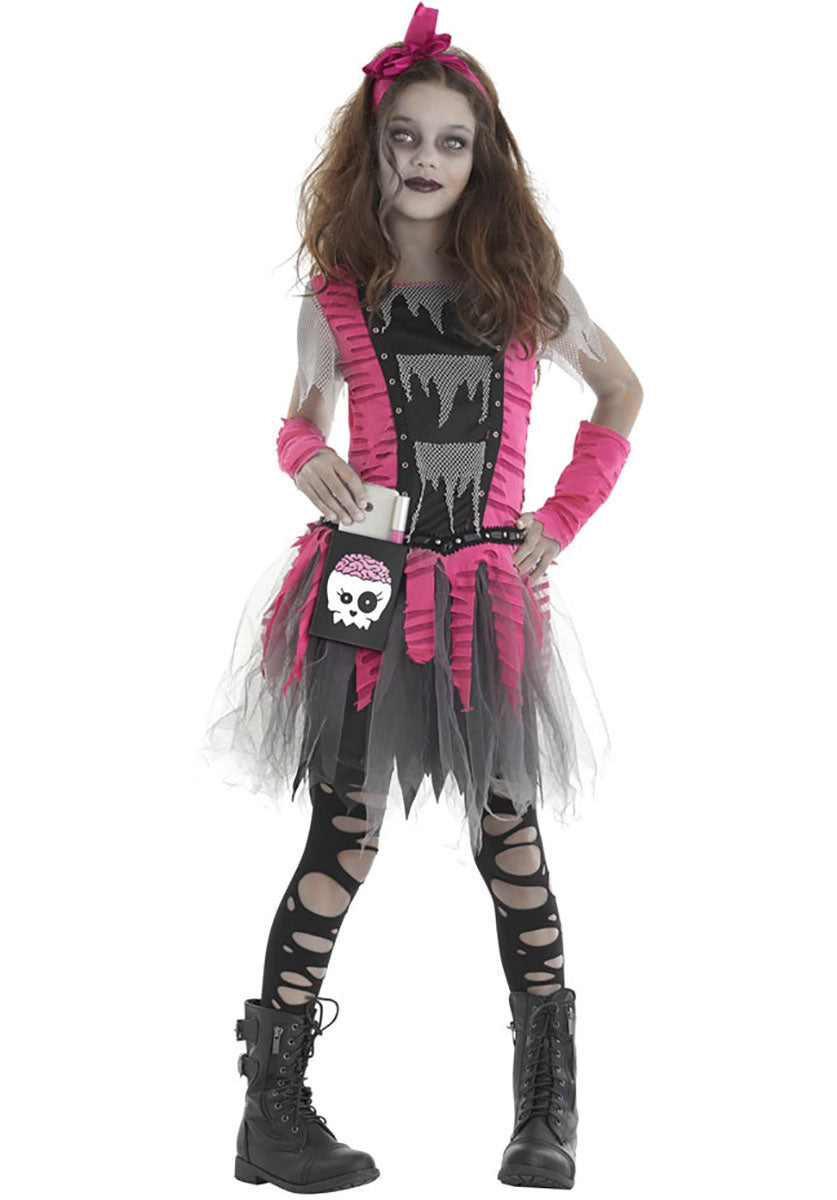 Prom Queen Zombie Girl Evil Undead Childs Costume Escapade