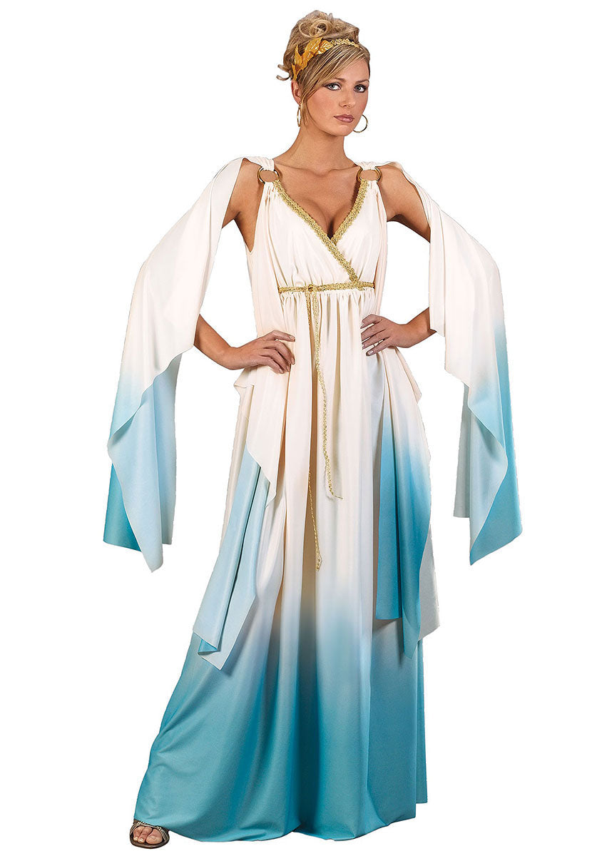 Greek Goddess Costume - Blue/White – Escapade