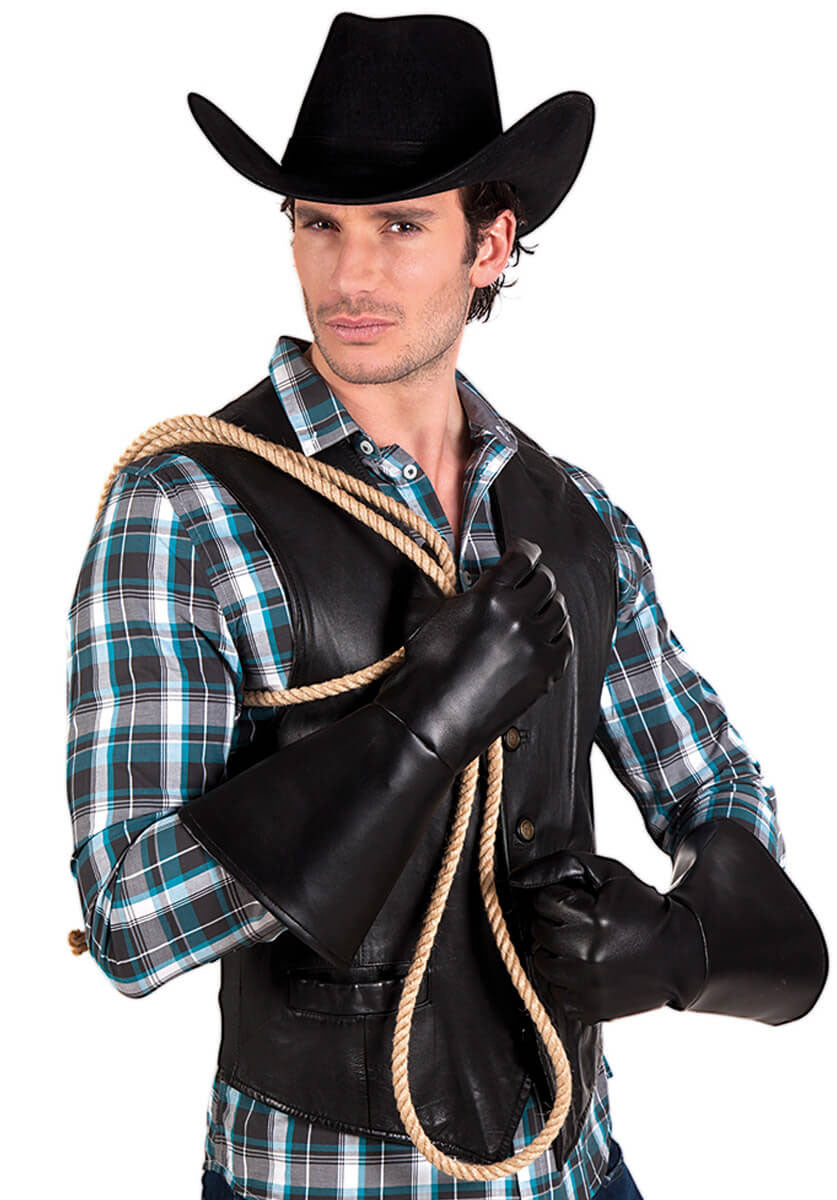 Western Cowboy Gloves& Leather Look – Escapade