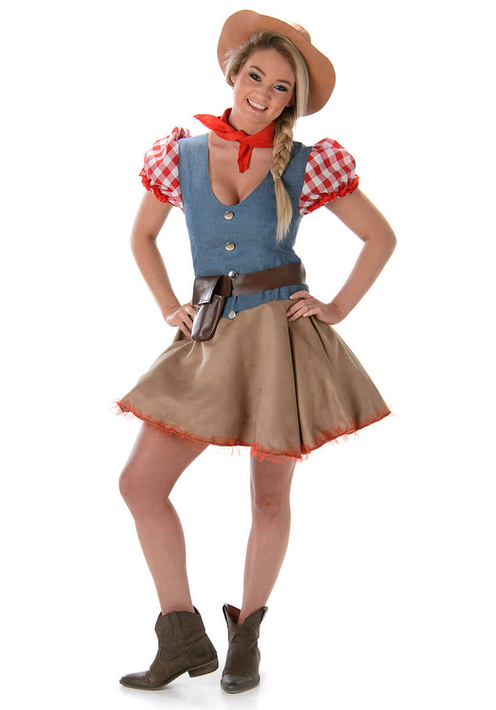 a cowgirl costume