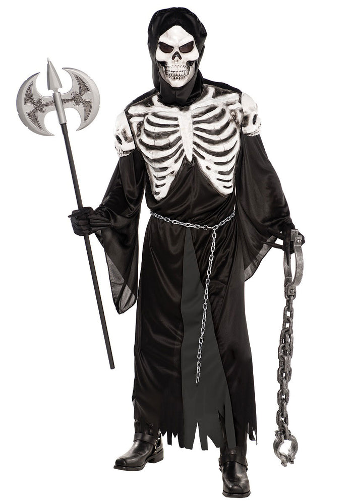 Crypt Keeper Grim Reaper Skeleton Halloween Costume Escapade