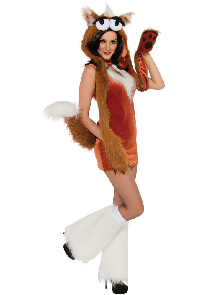 Adult One Hot Fox Costume&comma; Ladies Sexy Fox Fancy Dress – Escapade
