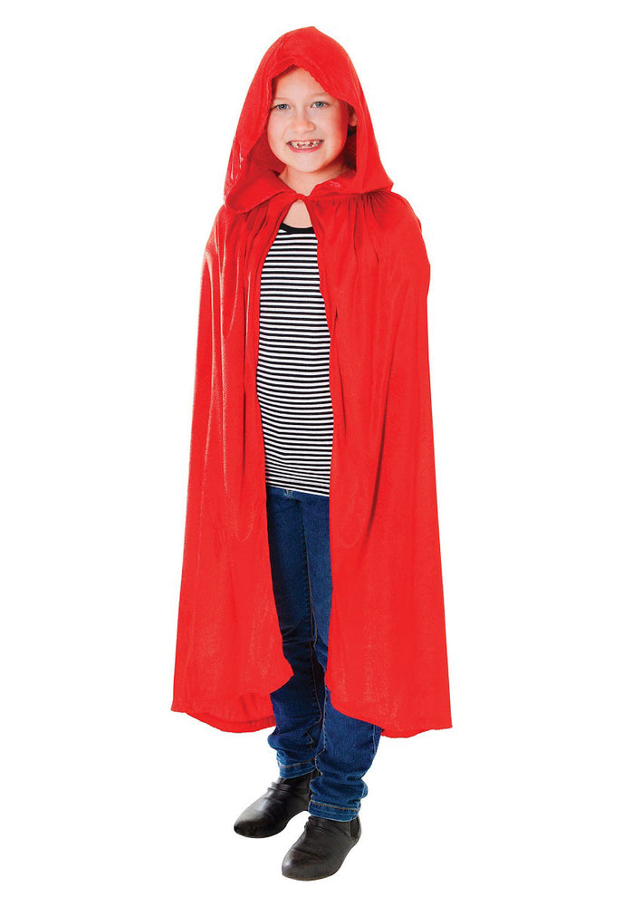 Red Velvet Hooded Cloak