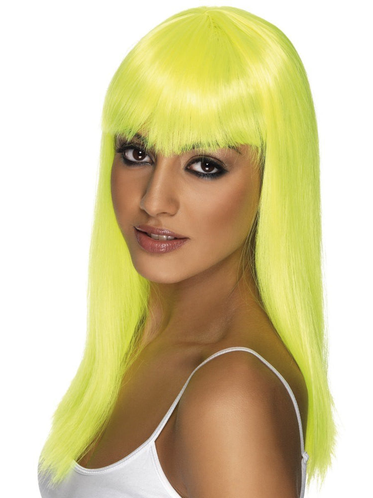 neon yellow wig