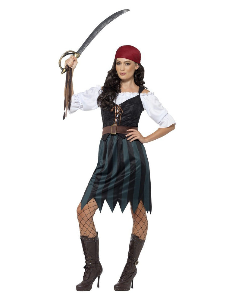 Smiffys Pirate Deckhand Costume, with Skirt - 45491 – Escapade