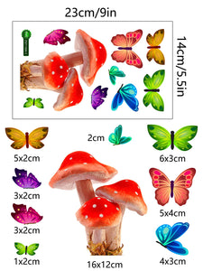 Mushroom Print Light Switch Sticker