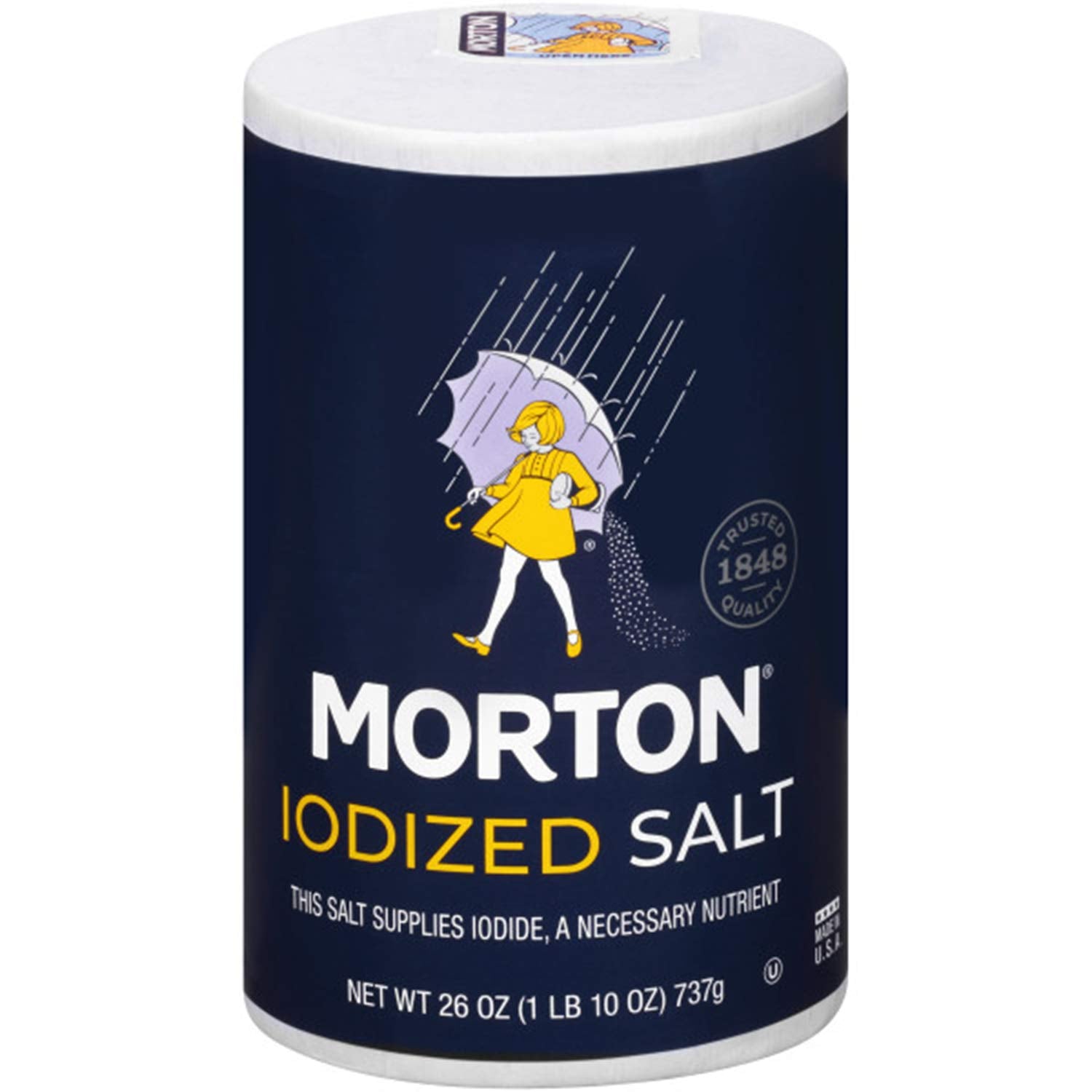 Morton Salt, Iodized, 26 Ounce