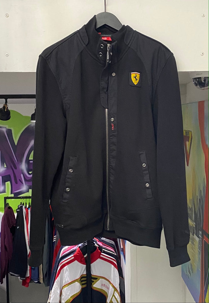 Vintage Black Ferrari Jacket Medium – Harlem 82