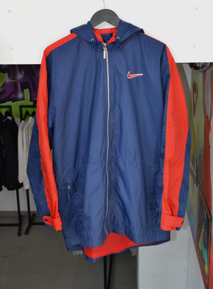 red and blue nike jacket