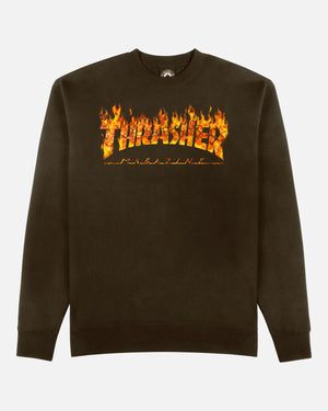 Thrasher Inferno Crew - Dark Chocolate - Surf Shack South