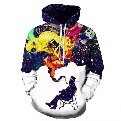 spilled milk space galaxy hoodie